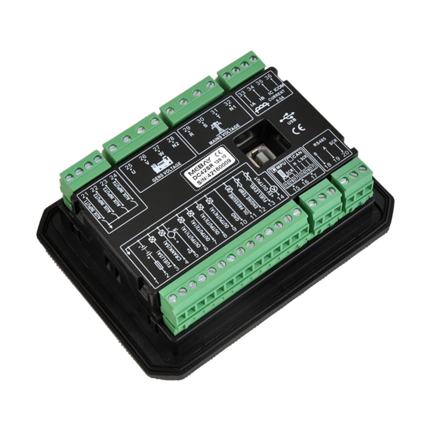 Original DC40SR Mebay Diesel Gas Gasoline Generator Engine Control Module Panel