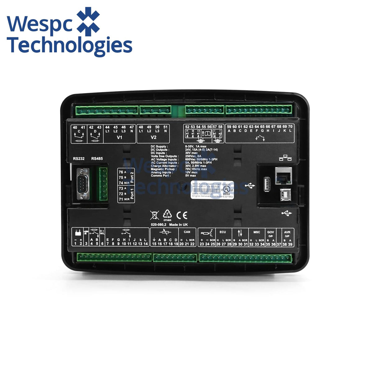 Original Deep Sea DSE8610 MKII Synchronising  Load Sharing Controller Multi-Genset Parallel Auto Start Module