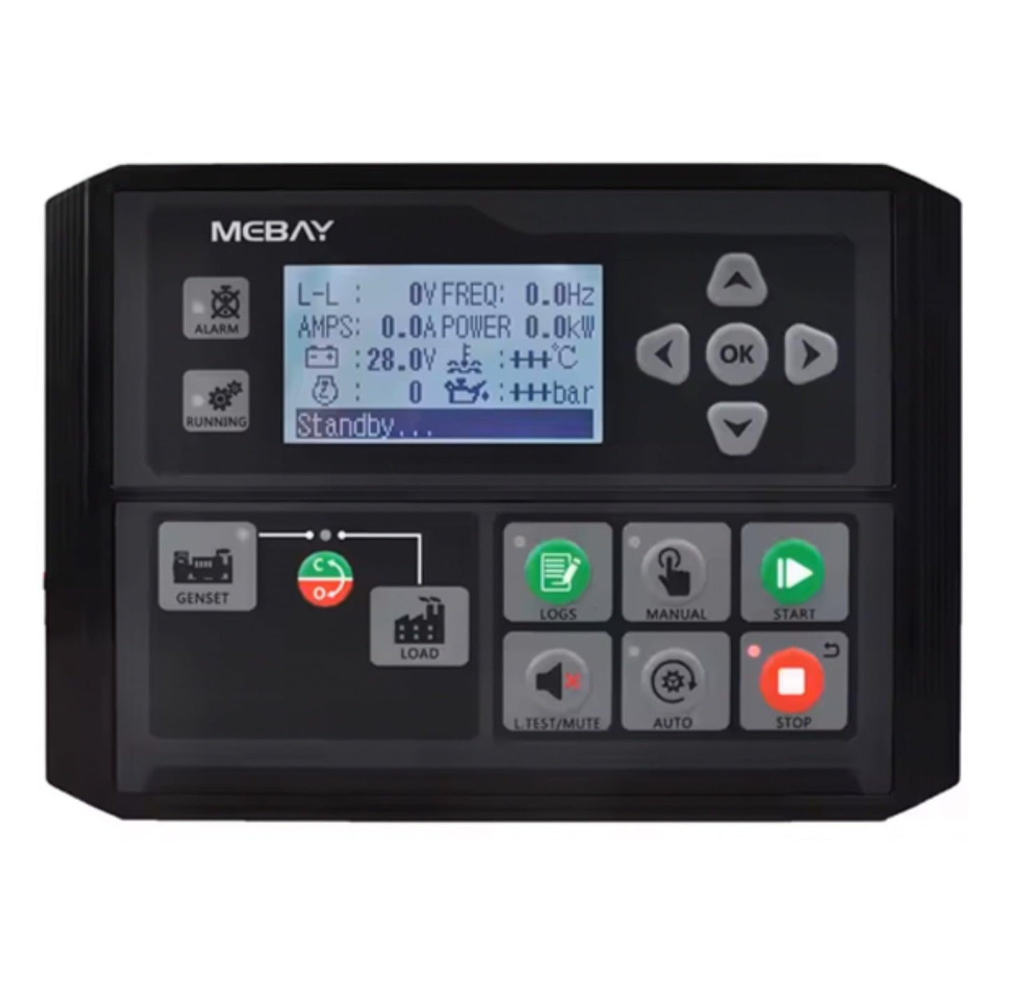 Original Mebay DC40DR MK4 Diesel Generator Parts Genset Controller Module Panal