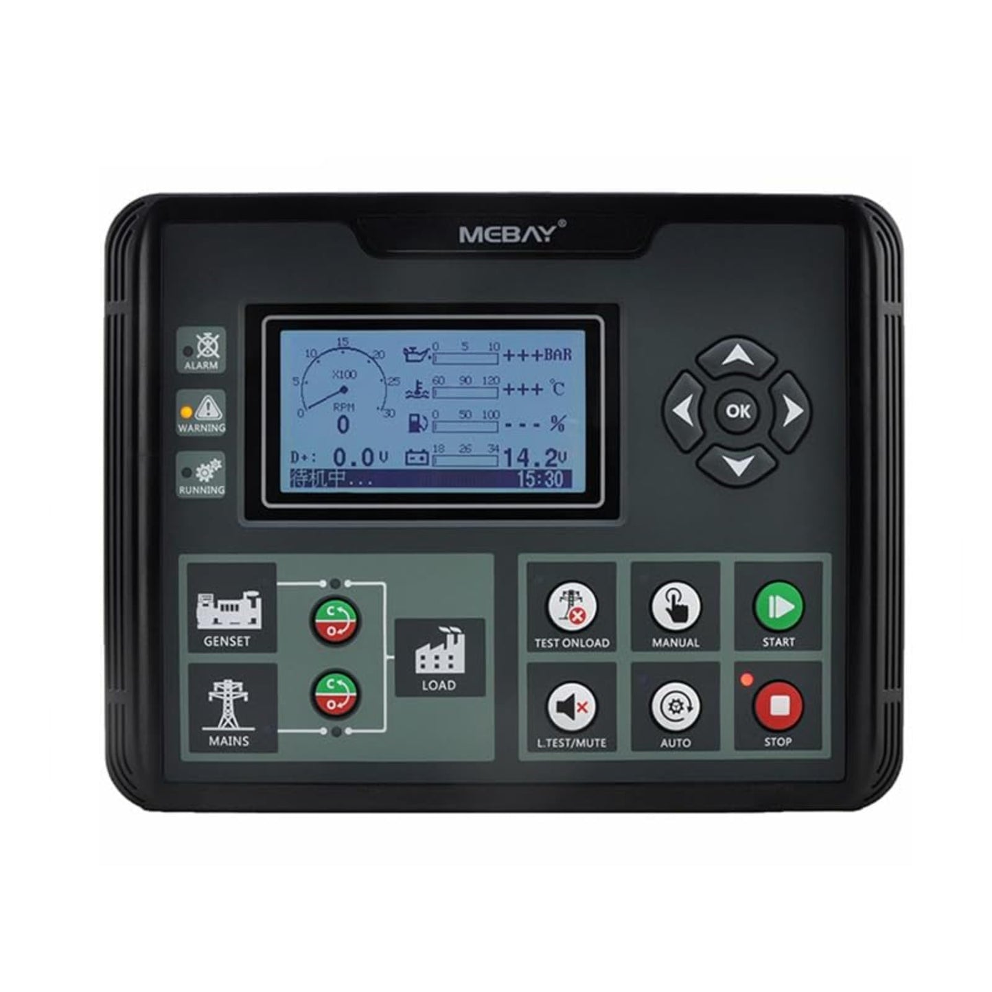 Original Mebay DC52DR MK3 Diesel Generator Engine Control Module Genset Control Panel