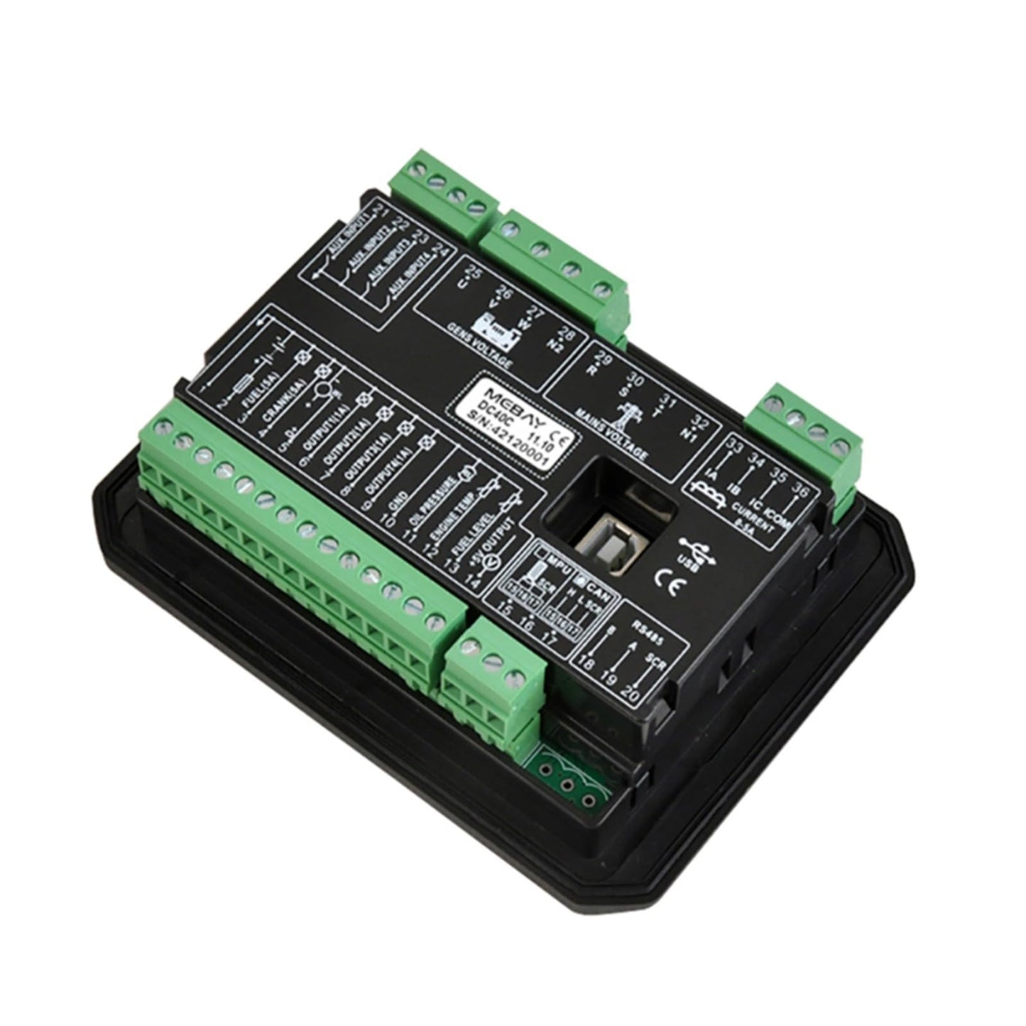 Original Mebay DC40CR RS485 Generator Controller Panel Generator Spare Parts