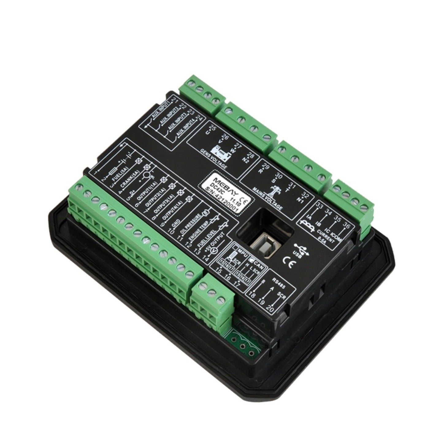 Original Mebay DC42C AMF Generator Controller Module Parameter Monitoring