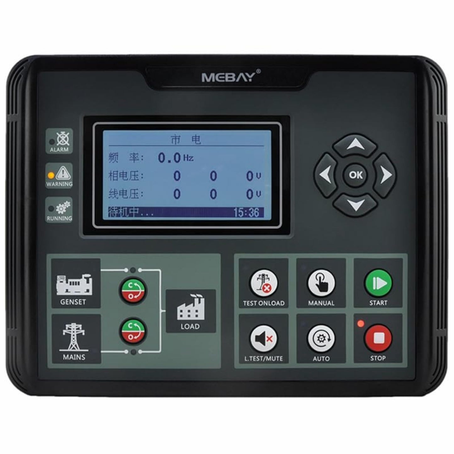 Original Mebay DC52D MK3 diesel generator set controller generator set control panel