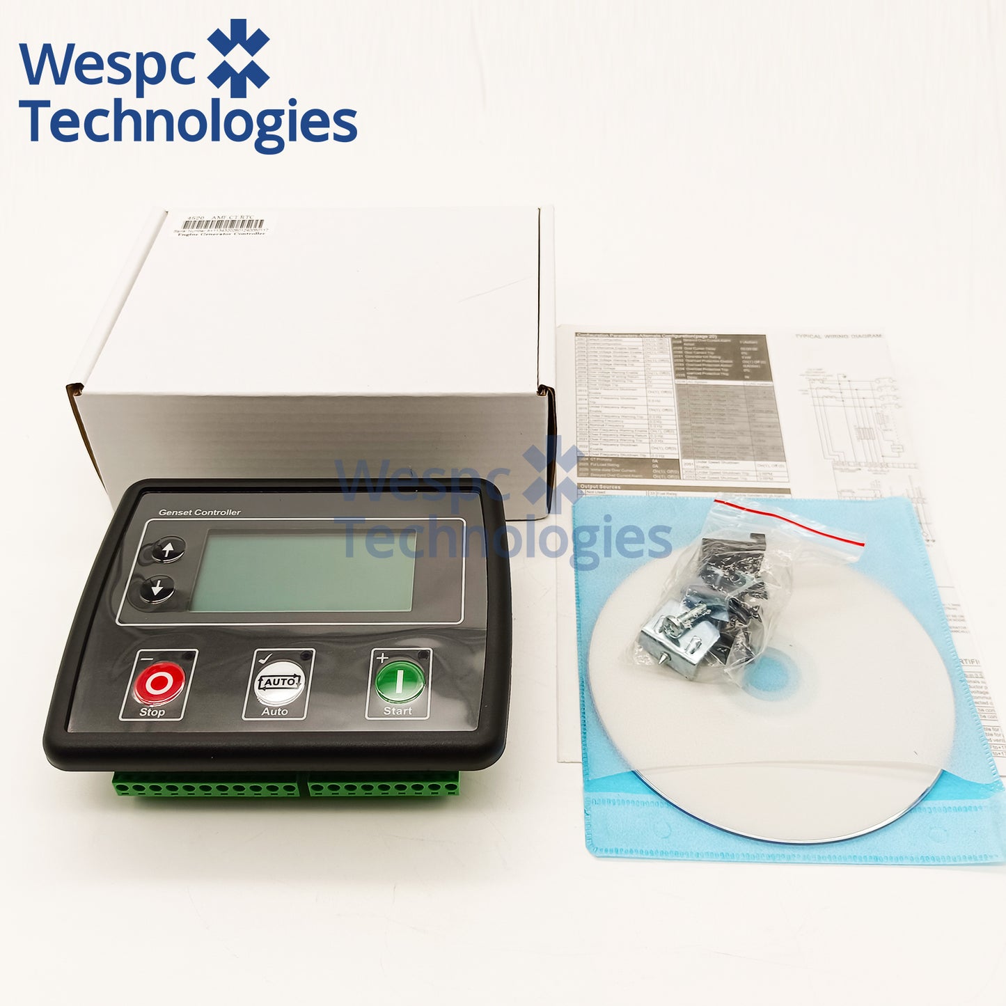 4520 Auto Mains Control Module with LCD Display Compatible with DSE Industrial Diesel Generator Genset