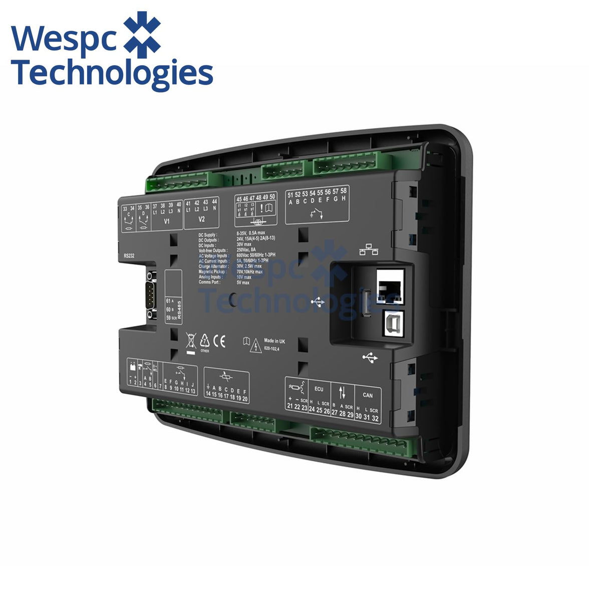 Original DeepSea DSE7410 MKII Auto Start Control Module Ethernet Modbus TCP Generator Controller