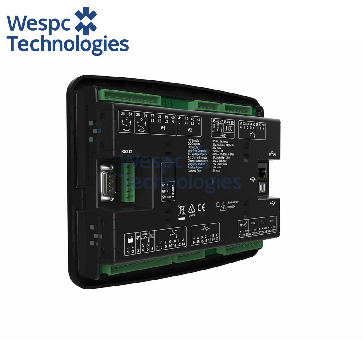 Original DeepSea DSE7410 MKII Auto Start Control Module Ethernet Modbus TCP Generator Controller