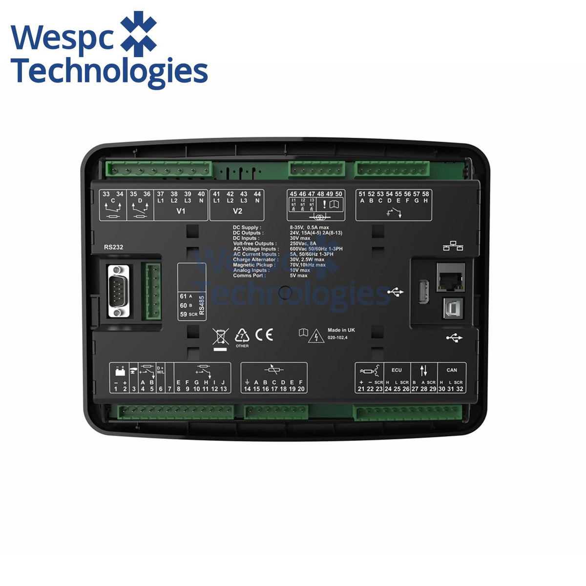 Original DeepSea DSE7410 MKII Auto Start Control Module Ethernet Modbus TCP Generator Controller