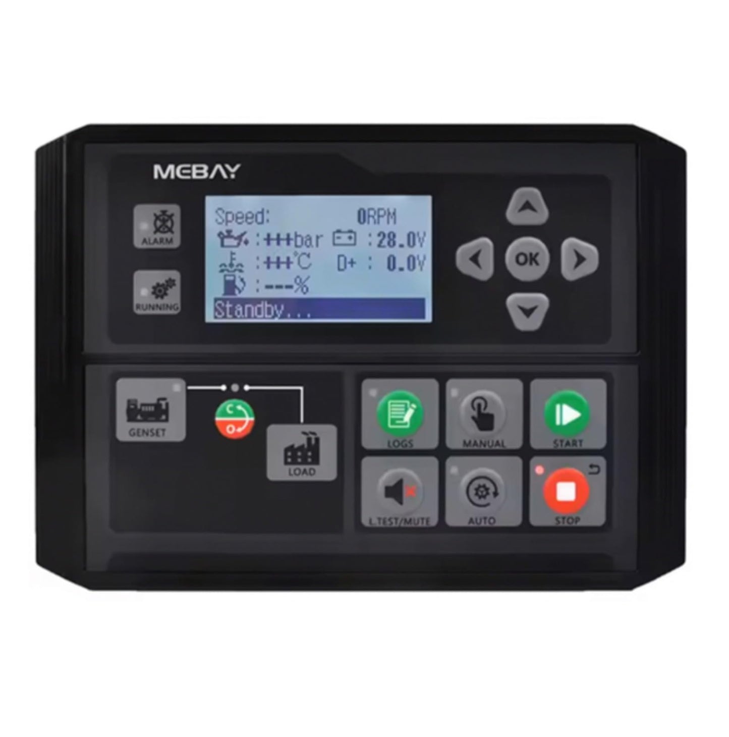 Original Mebay DC40DR MK4 Diesel Generator Parts Genset Controller Module Panal