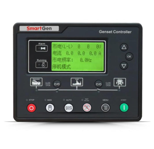 Original Smartgen HGM6120UC Diesel Generator Genset Control Panel Setwith LCD Display Controller