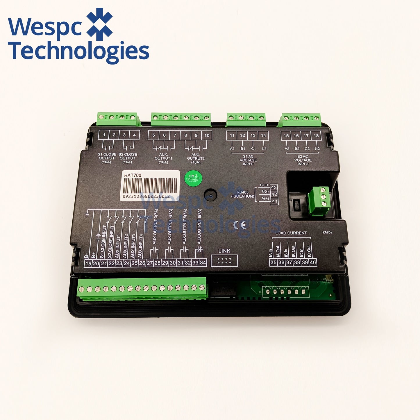 Original SmartGen HAT700 ATS Controller Intelligent Dual-Supply Module Generator Controller