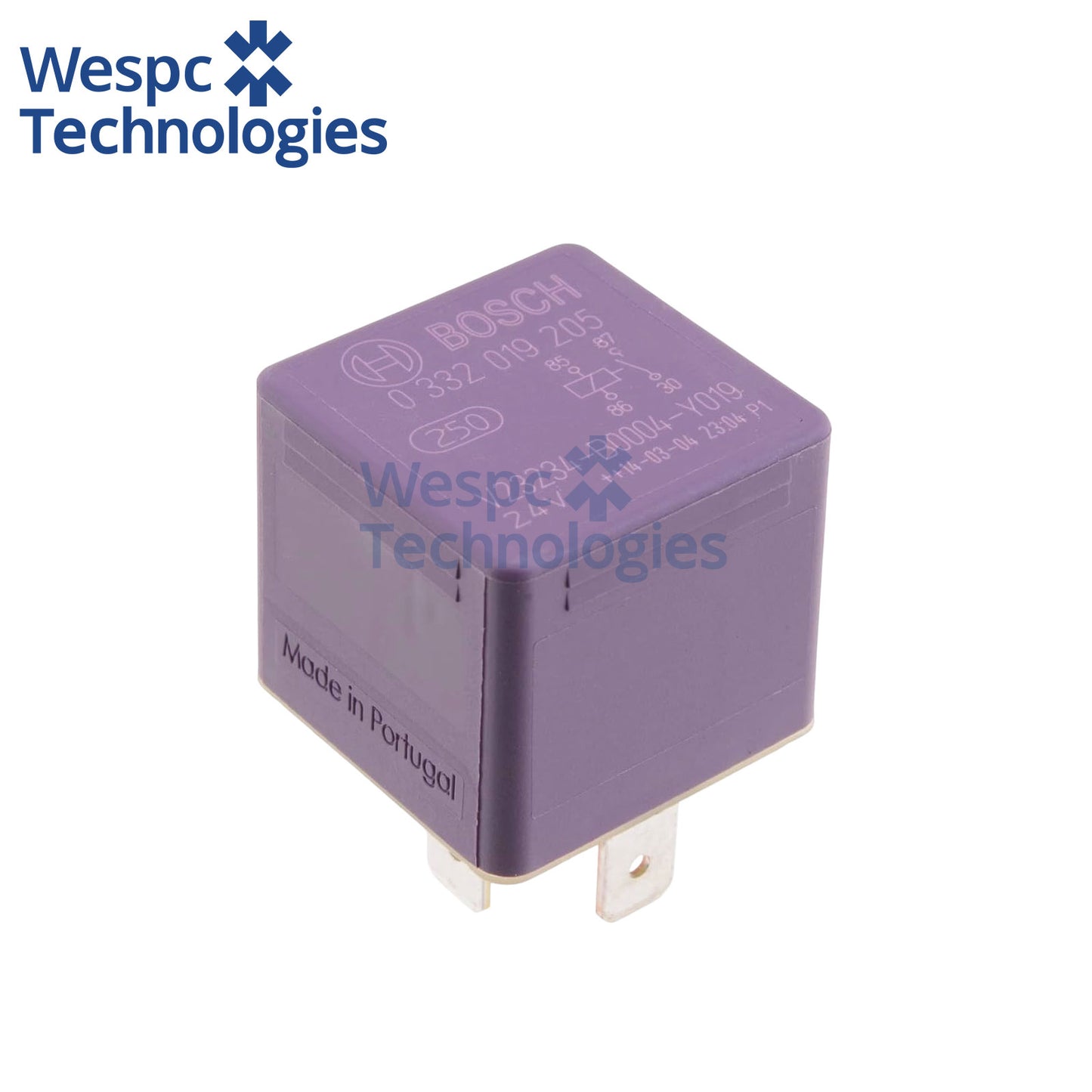 Original Bosch 0332019205 Automotive Mini Electromagnetic Relay 24V 4-Pin