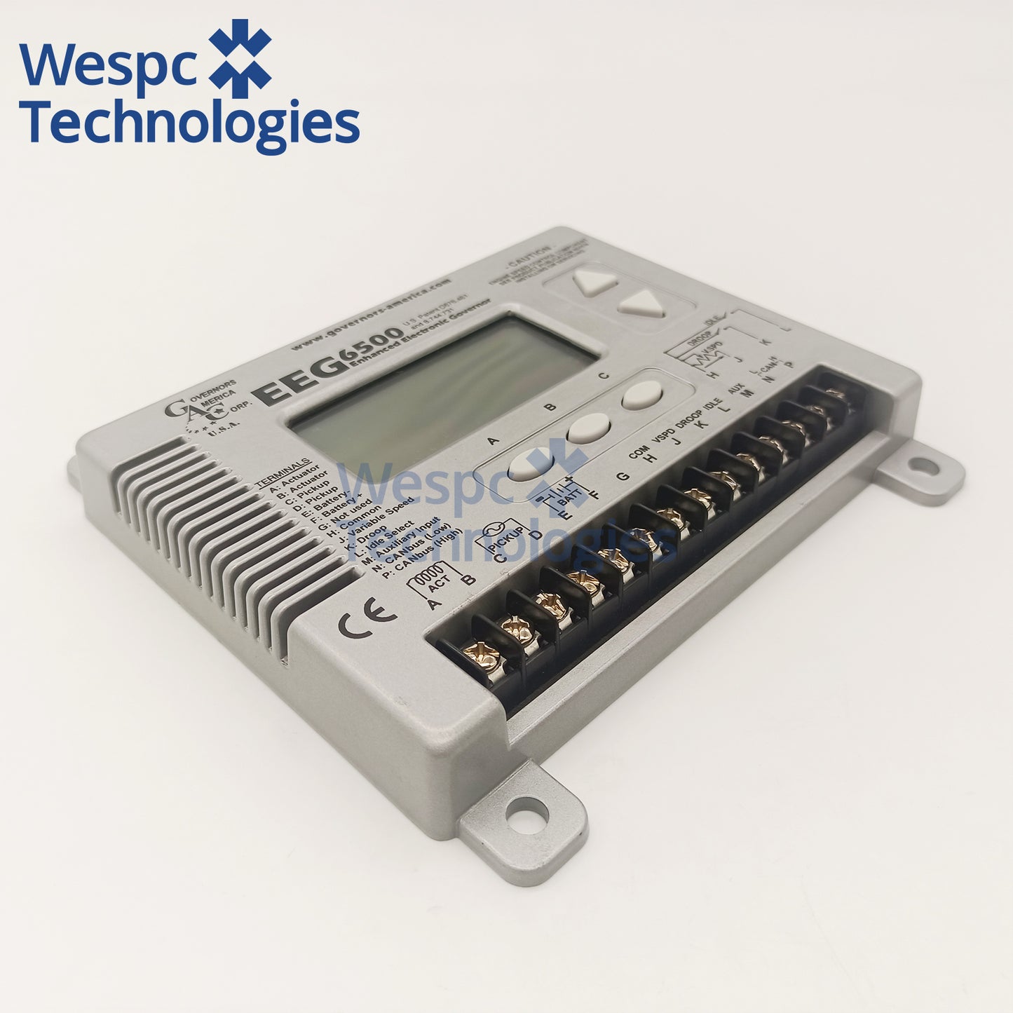 Original EEG6500 Digital Electronic Speed Generator Controller 12V/24V Multi-V DC LCD Display Diesel Gas Engine Speed Control Replace ESD5500E