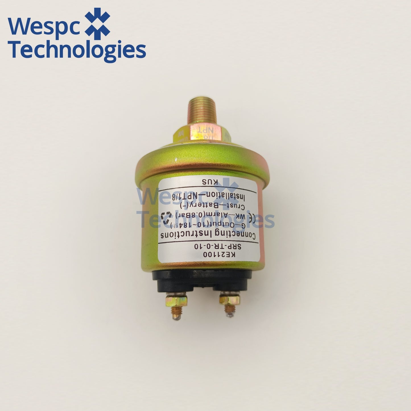 Original KUS KE21100 Oil Pressure Sender 0-10Bar 10-184Ω Single Terminal No Alarm 1/8NPT Thread Resistance Oil Pressure Sensor