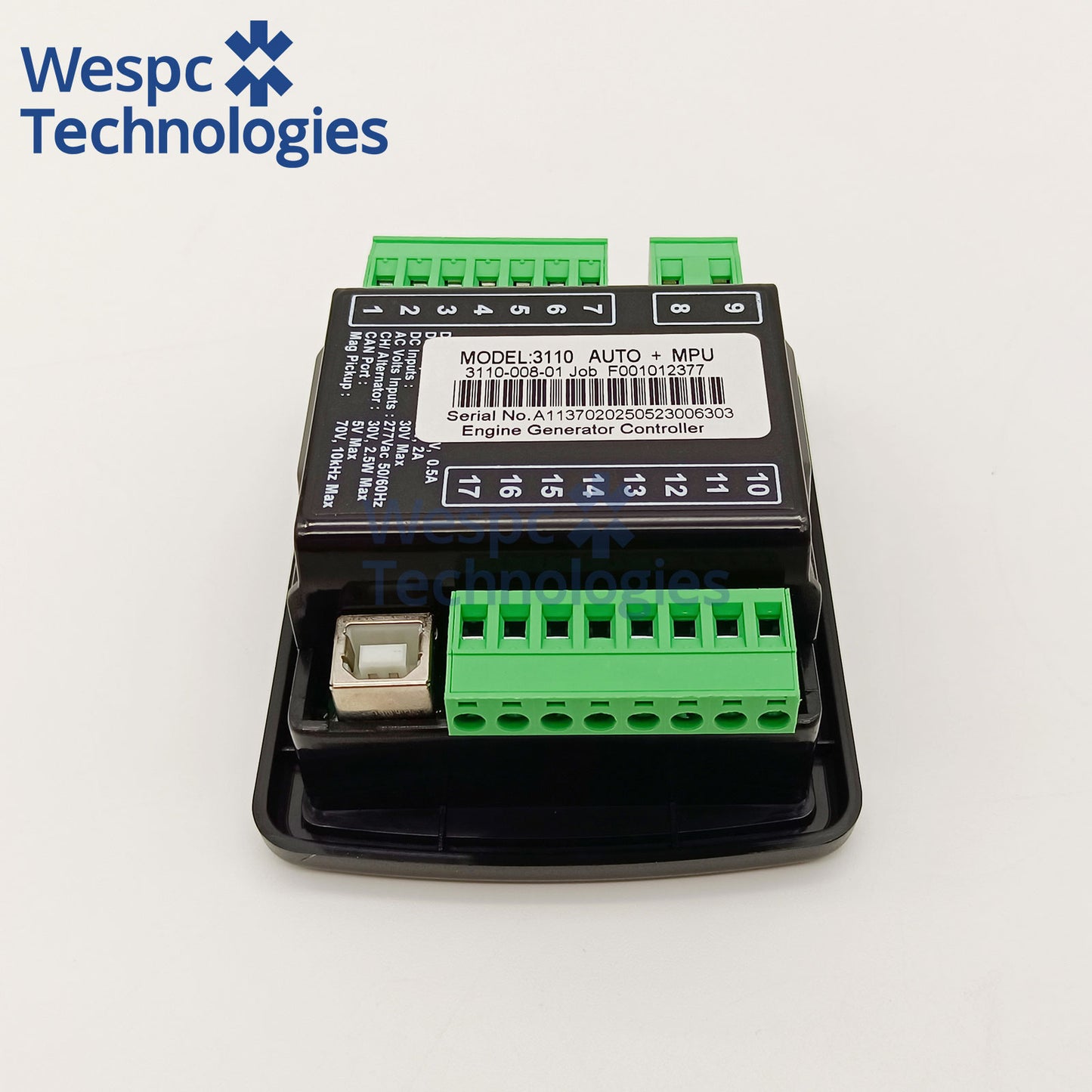 3110 Manual Auto+MPU Start Engine Generator Controller Control Board