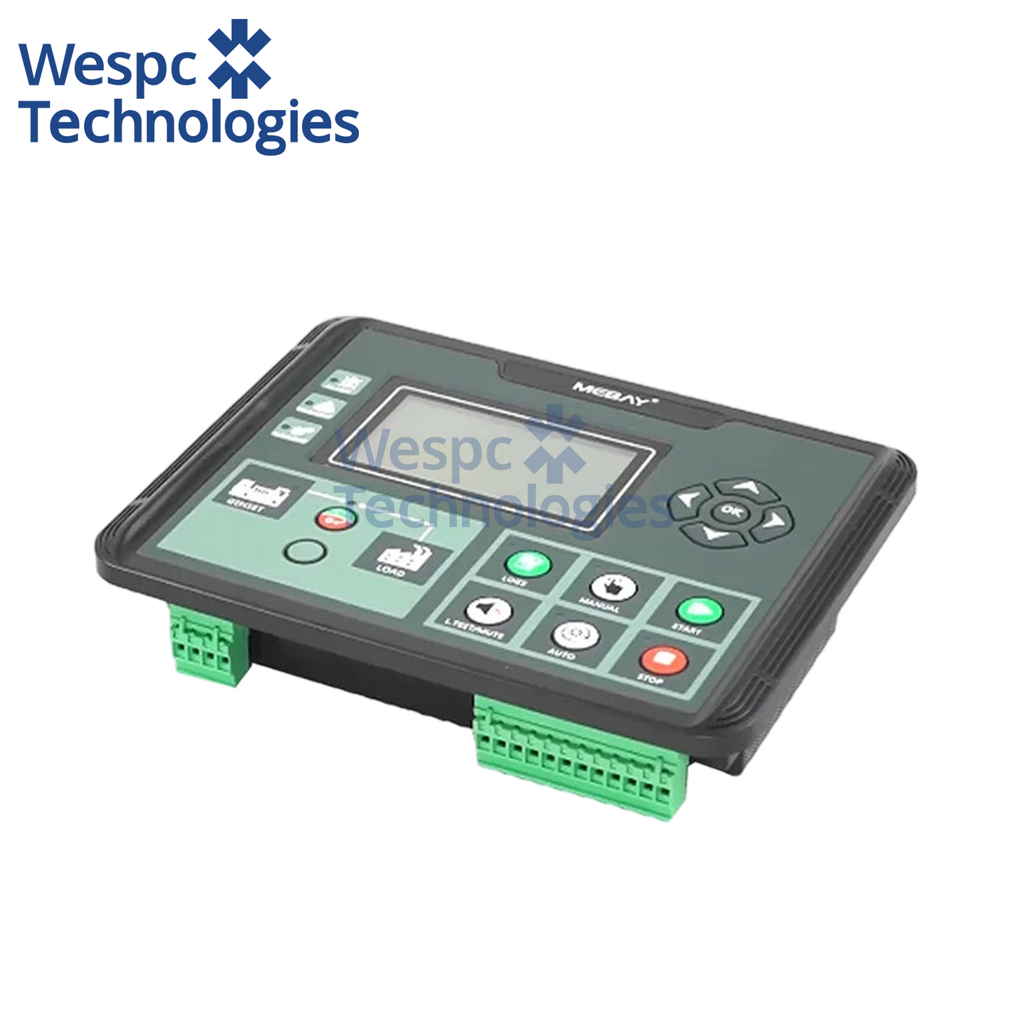 Original MEBAY DC50D MK3 Genset Controller 3.5 Inch LCD Single Unit Auto Start Stop DC50D MKIII Control Module