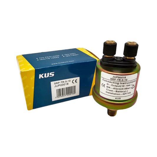 Original KUS JUP00018 VDO 360-081-030-052C Oil Pressure Sensor M18×1.5 Metric Thread Dual 6.3mm Spade Pin with Alarm