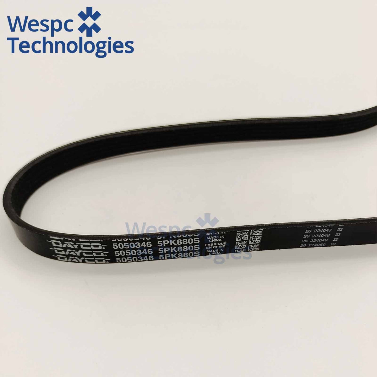 Original DAYCO 5PK880S Poly-V Stretch Fit Belt 5 Ribs 880mm EPDM For AC Compressor