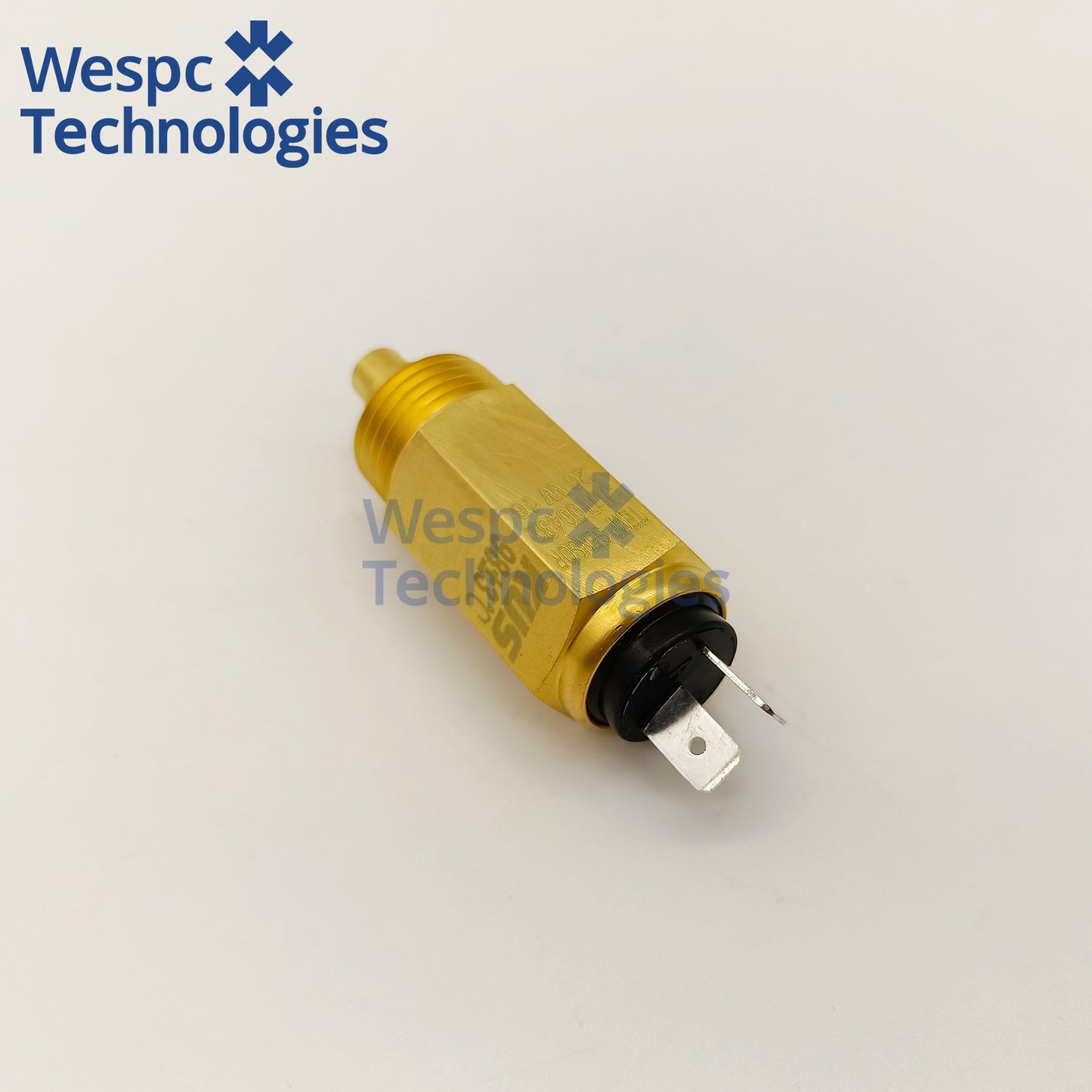 Original KUS JUT00432 Water Temperature Sensor 1/2-14NPT Thread Dual 6.3mm Spade Pin 98°C Overheat Alarm Coolant Temp Sender