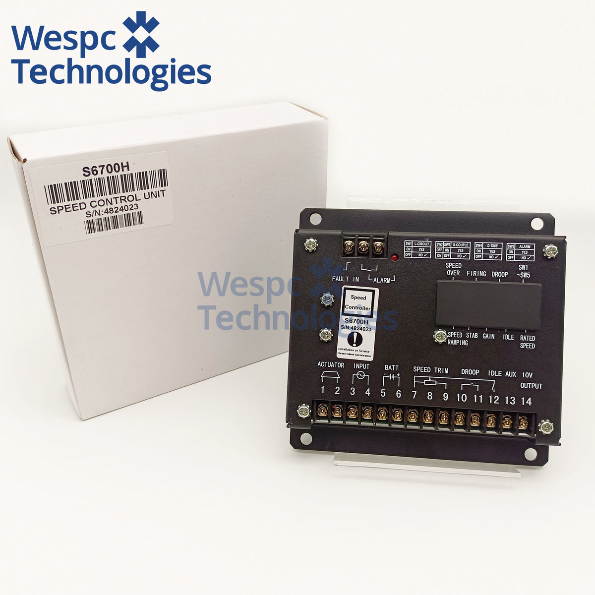 S6700H Speed Controller 24V Electronic Governor Compatible For Cummins Diesel Generator Governor