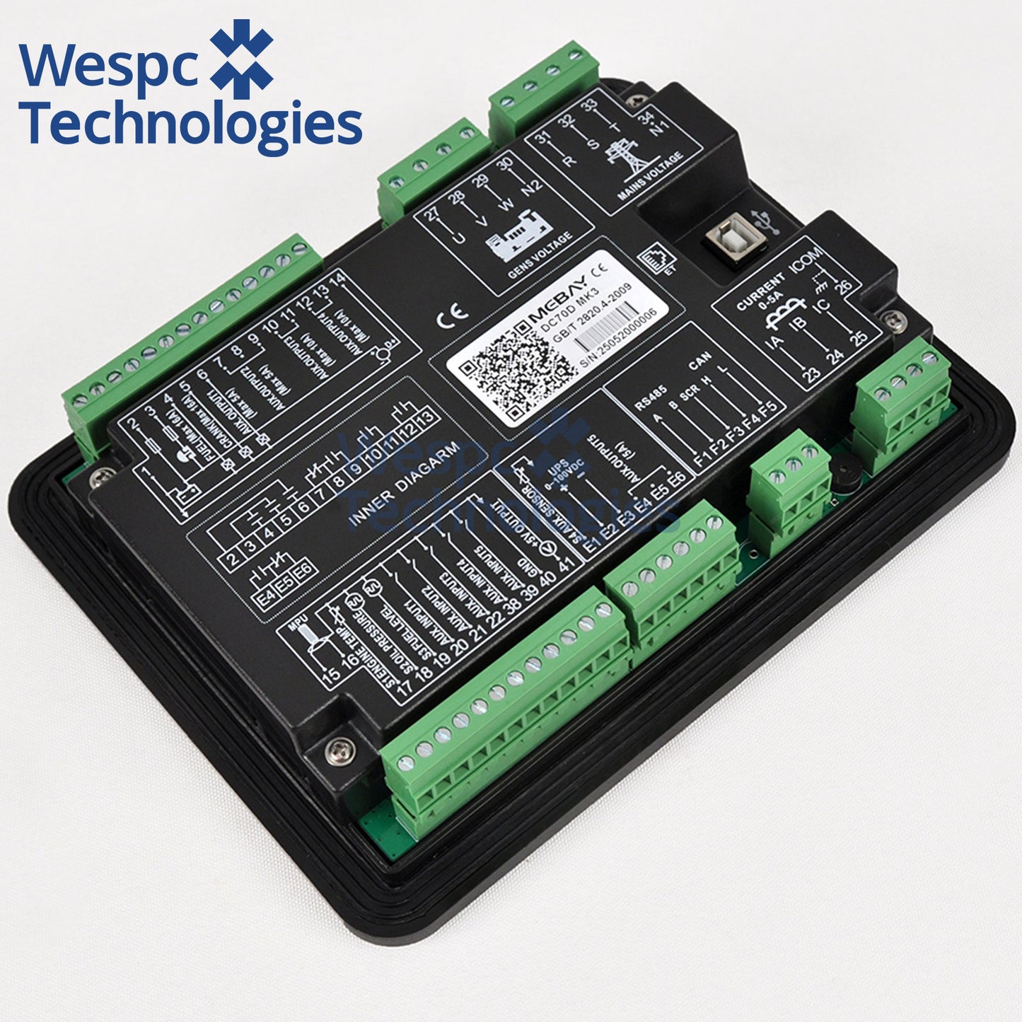 Original Mebay Automatic Controller DC70D MK2 Replaced by DC70D MK3 Generator Set Controller