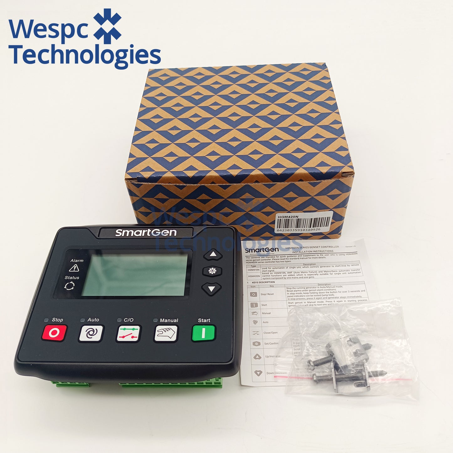 Original Smartgen HGM420N Genset Generator Controller Auto Engine Control Module