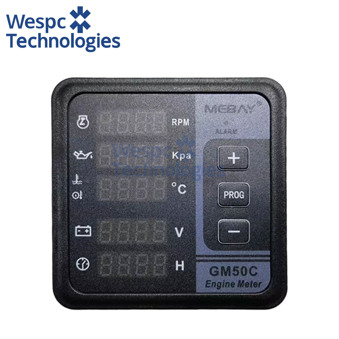 Original Mebay Genuine GM50C Generator Digital Multifunction Meter Engine Battery Voltage