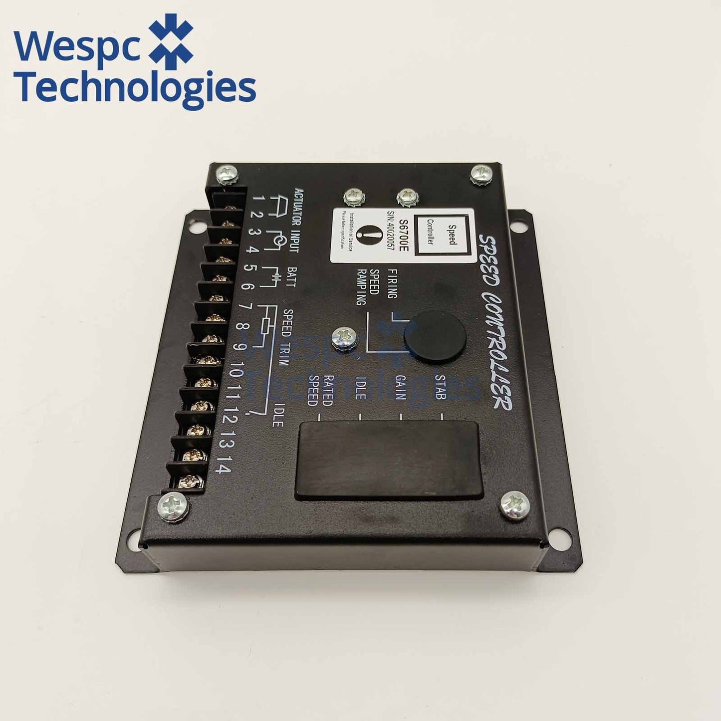 S6700E Electronic Speed Controller Governor Unit 24V DC For Diesel Generator Genset EFC Actuator Replacement