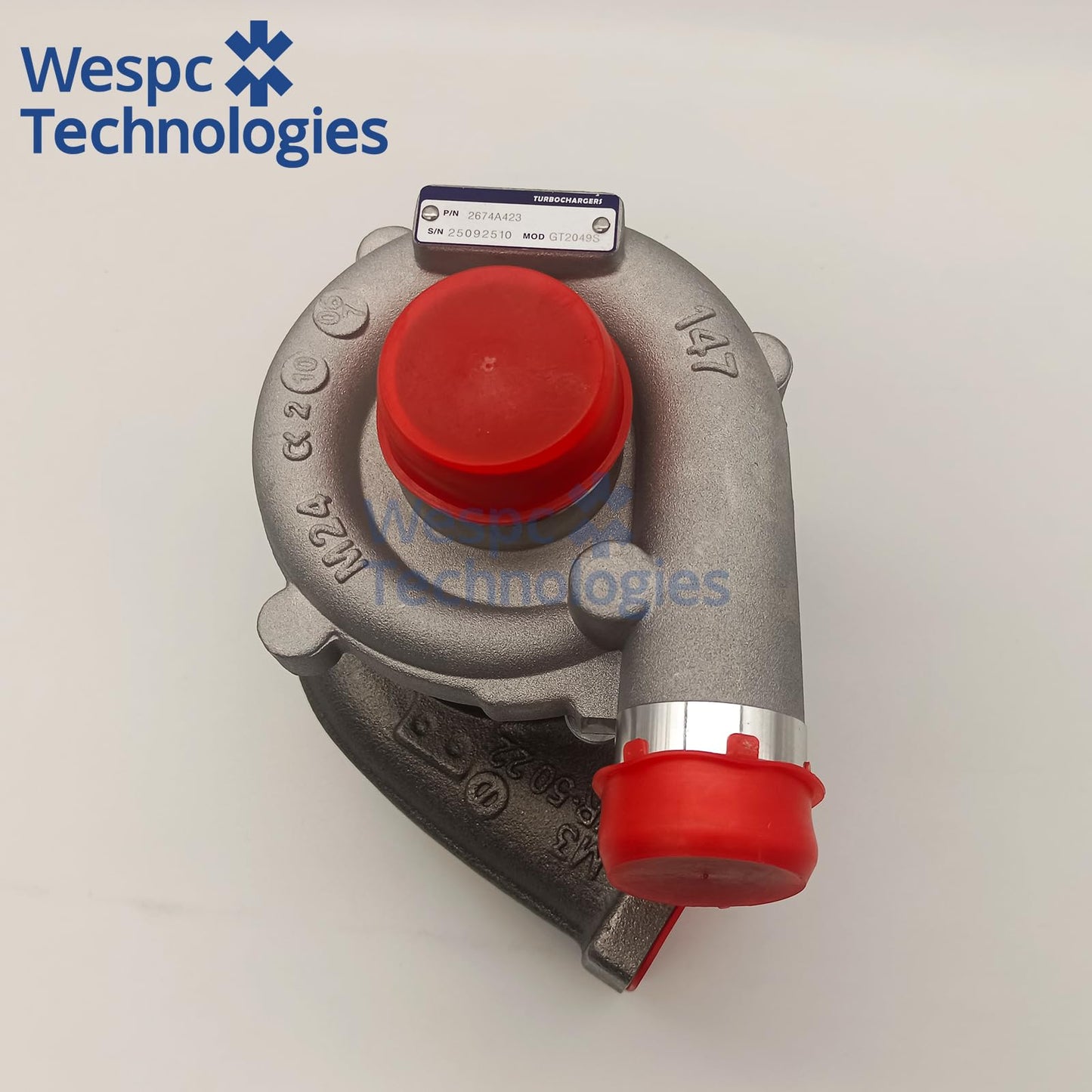 WESPC Turbocharger 2674A423 Diesel Engine Component For Perkins 1103A Gen Set