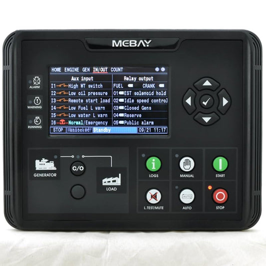 Genuine Mebay DC60D Generator Controller Panel LCD Display Engine Control Module