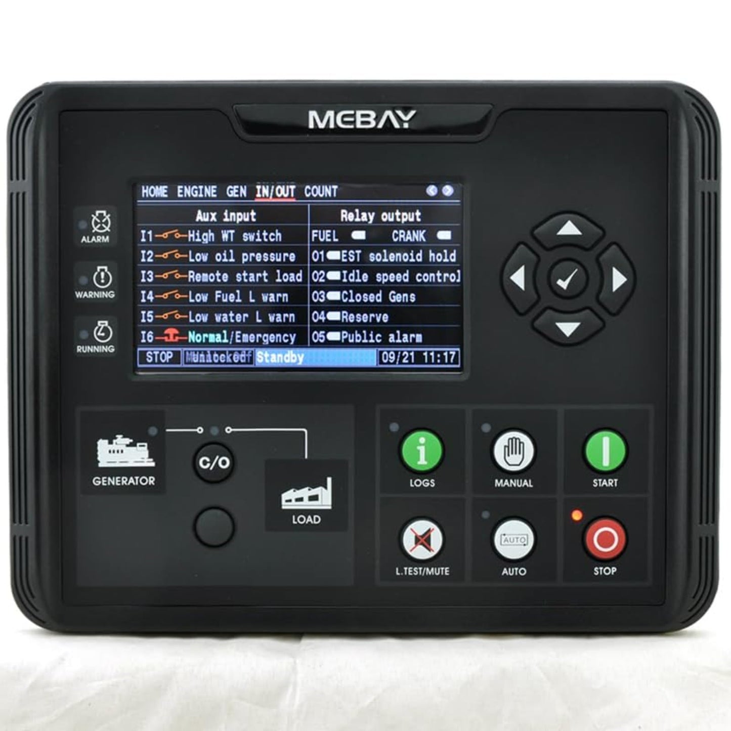 Genuine Mebay DC60D Generator Controller Panel LCD Display Engine Control Module