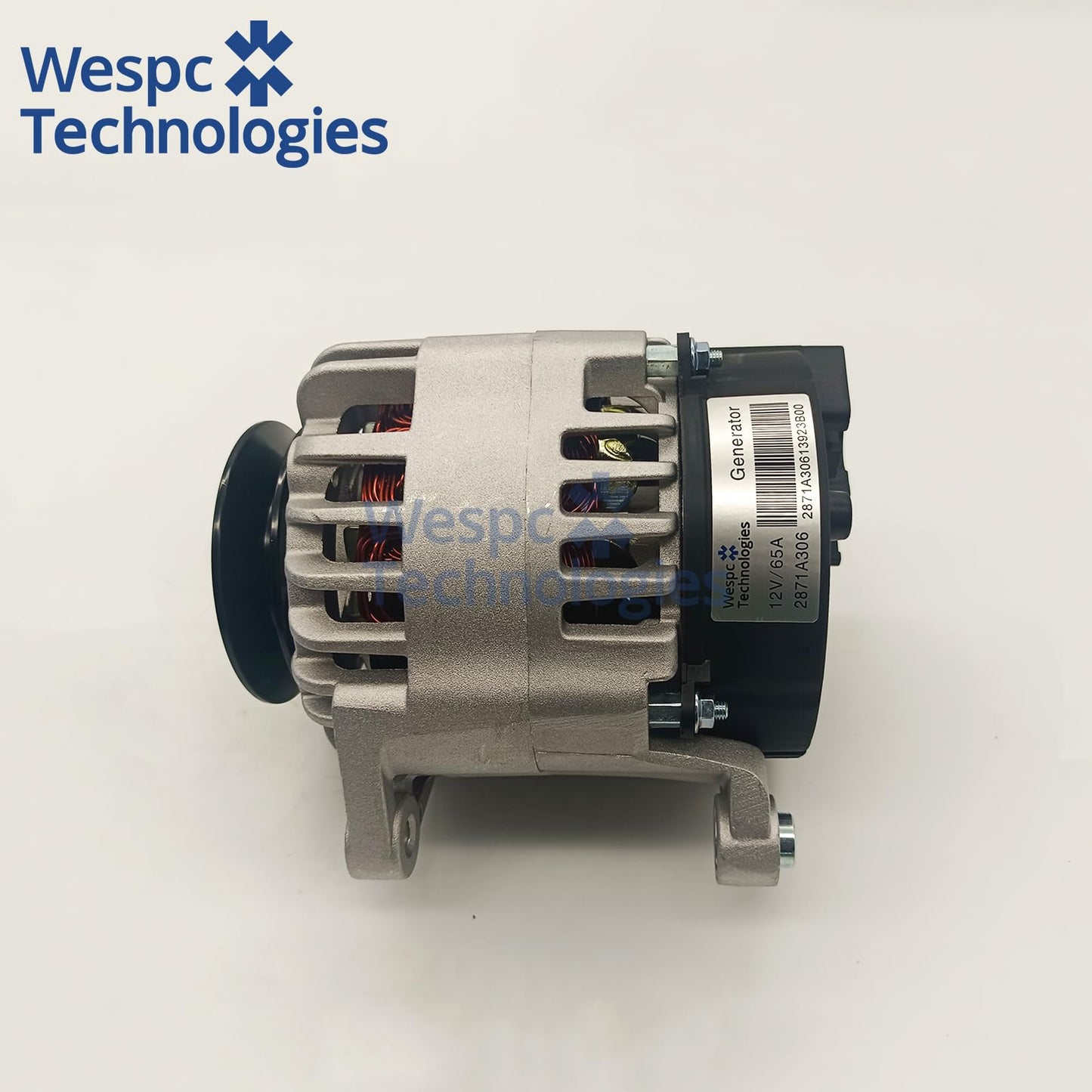 WESPC 2871A306 Alternator 12V 10T for Perkins 1104D-E44T 1104D-E44TA 1106A-70T 1106D-E66TA Diesel Engines