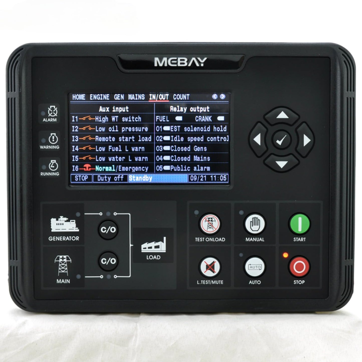 Genuine Mebay DC62D Generator Set Controller for Diesel/Gas Genset Parameters