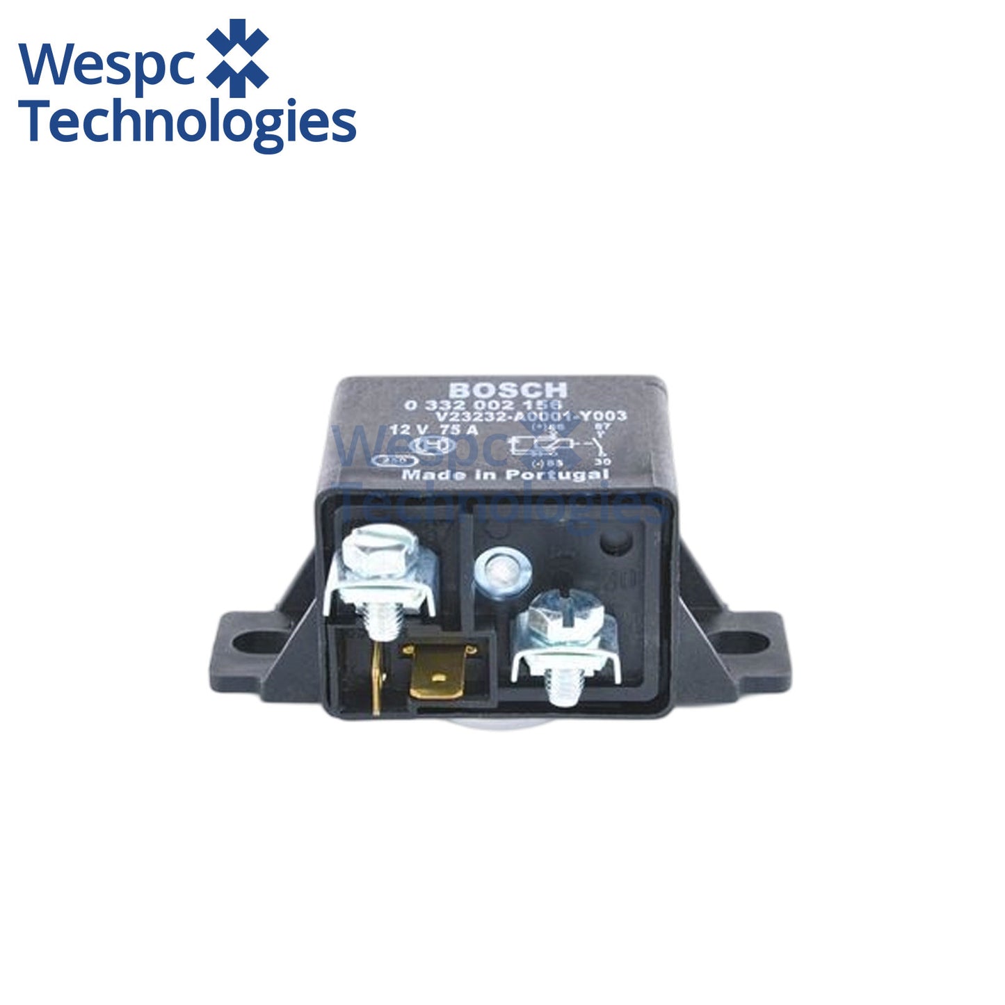 Original Bosch 0332002156 Heavy Duty Power Relay 12V DC 75A SPST Normally Open 4 Terminal