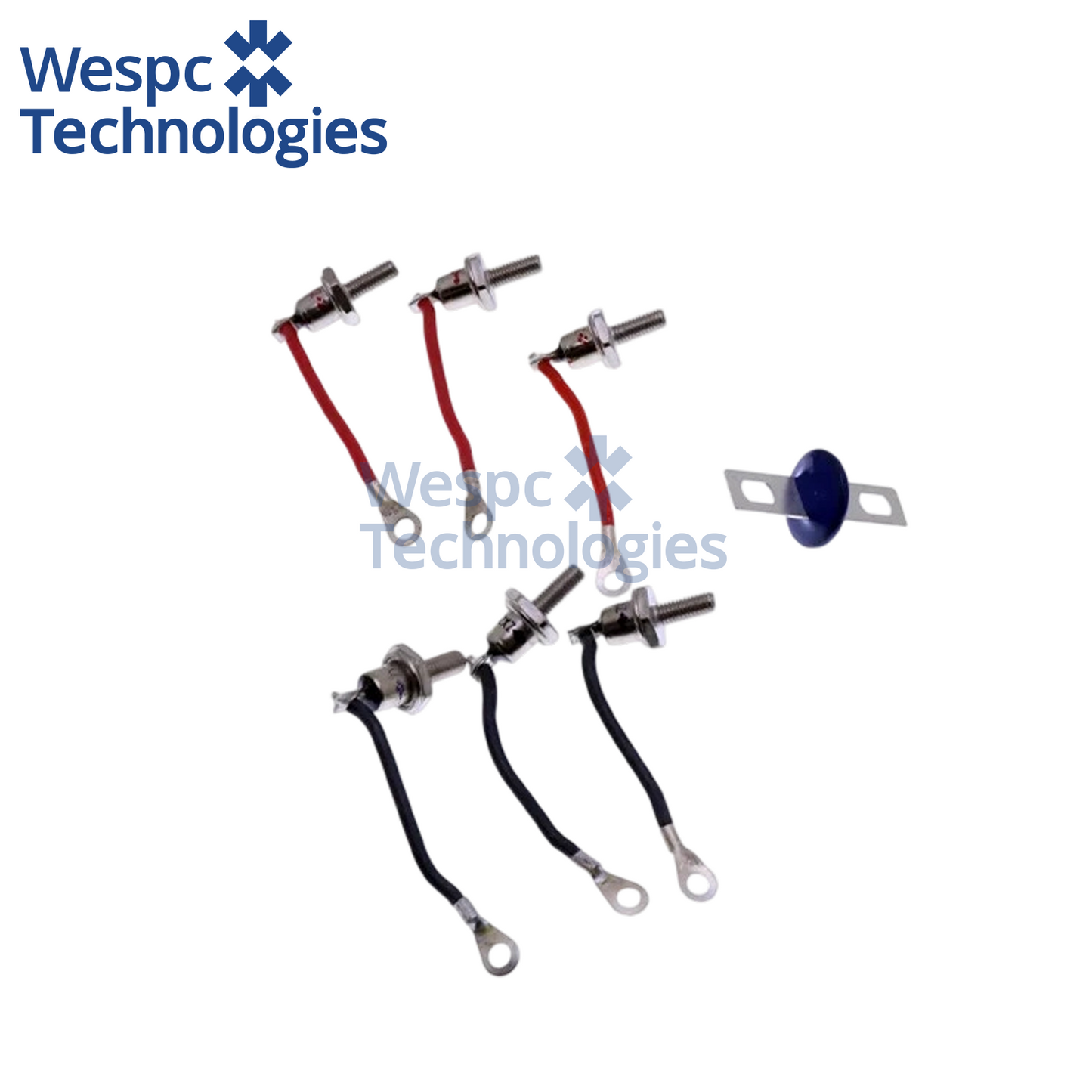 ZX25-12 Rotating Rectifier Diode Kit 6Pcs/Set (3 Positive + 3 Negative) 25A 1200V Bolt Type Diode For RSK2001 Stamford UCI Series