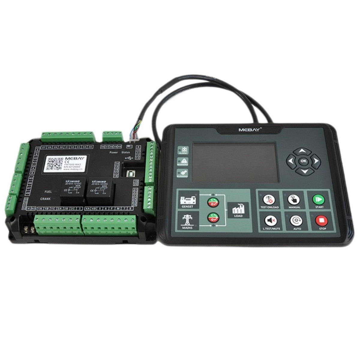 Original Mebay FM7000 MK2 Split Type Genset Controller Mainboard CAN ATS Auto Start Control Unit