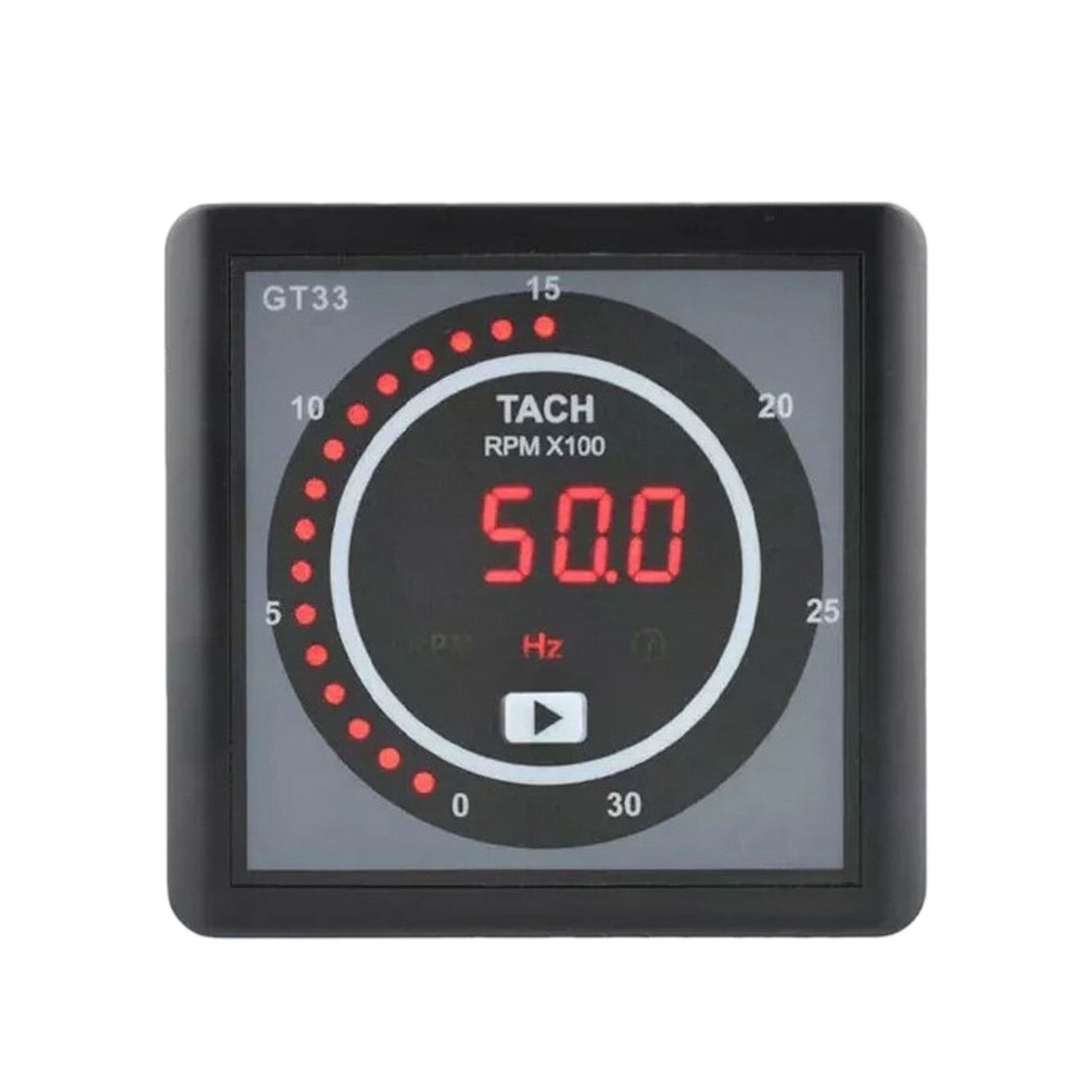 Original Mebay GT33 Intelligent Engine Tachometer Generator Meter Monitor RPM Panel DC 8-36V