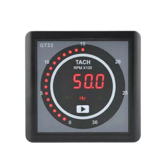 Original Mebay GT33 Intelligent Engine Tachometer Generator Meter Monitor RPM Panel DC 8-36V
