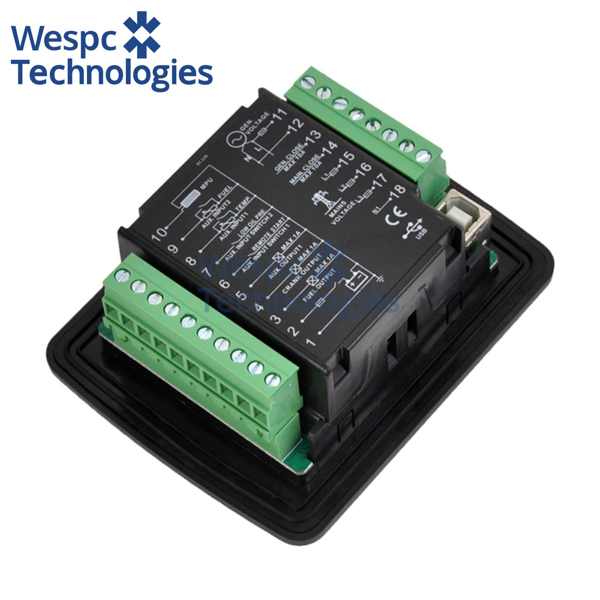 Original Mebay DC32D Mini Compact AMF Automatic Transfer Genset Controller Panel Board Generator Engine Control Module