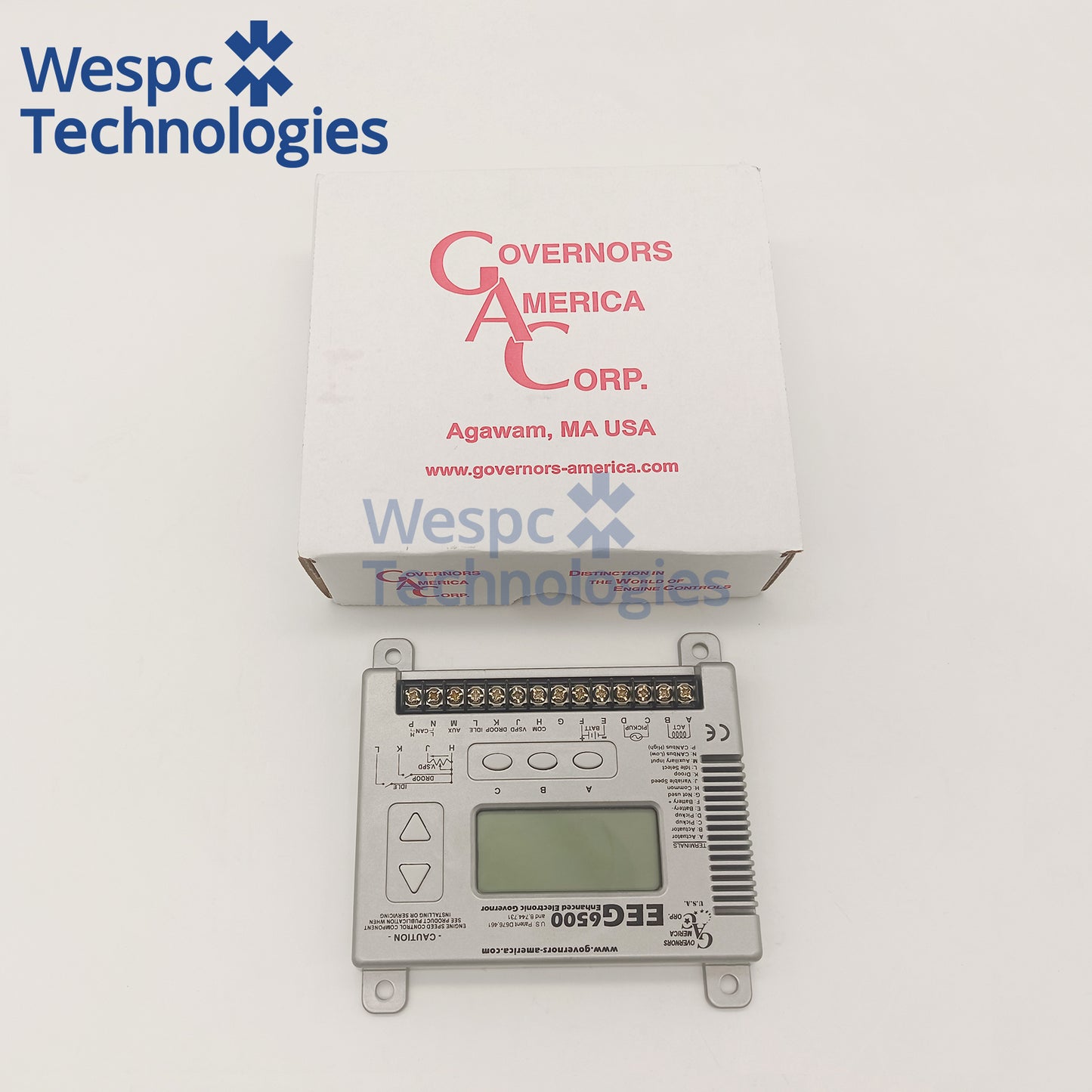 Original EEG6500 Digital Electronic Speed Generator Controller 12V/24V Multi-V DC LCD Display Diesel Gas Engine Speed Control Replace ESD5500E