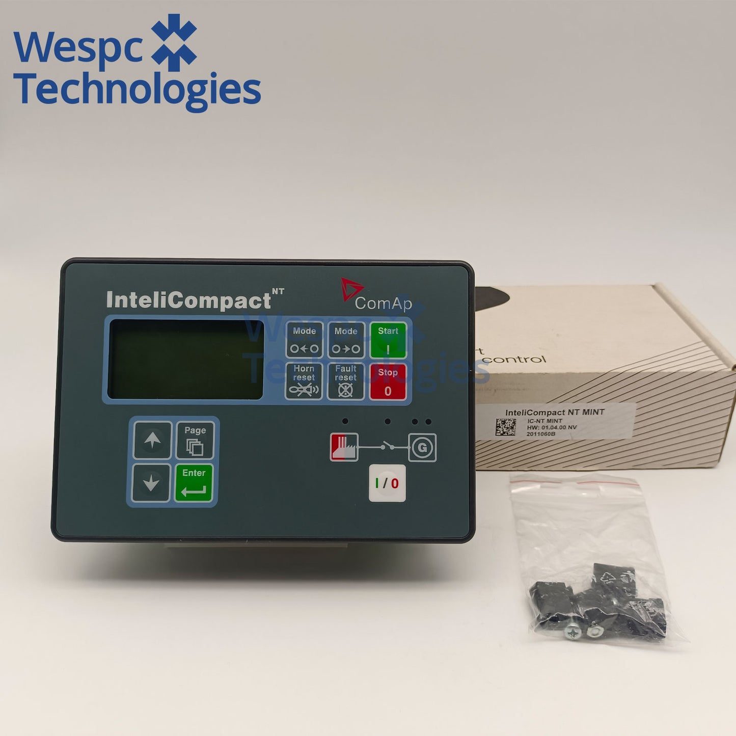 Original ComAp IC-NT MINT Intelicompact Genset Controller Module Diesel Generator Control Panel Auto Remote Start Lcd Screen