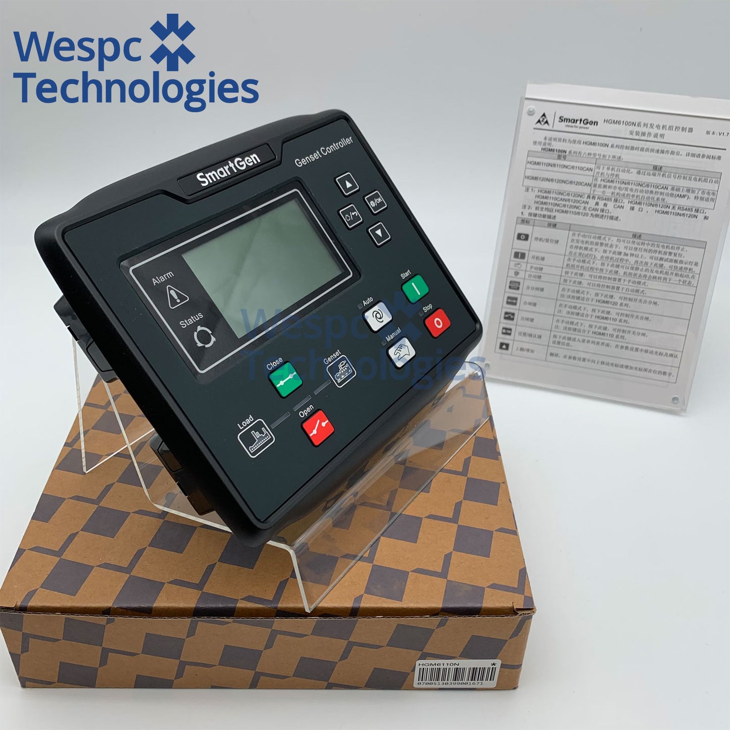Original SmartGen HGM6110CAN Intelligent Generator Control Module AMF Automatic Shutdown Controller