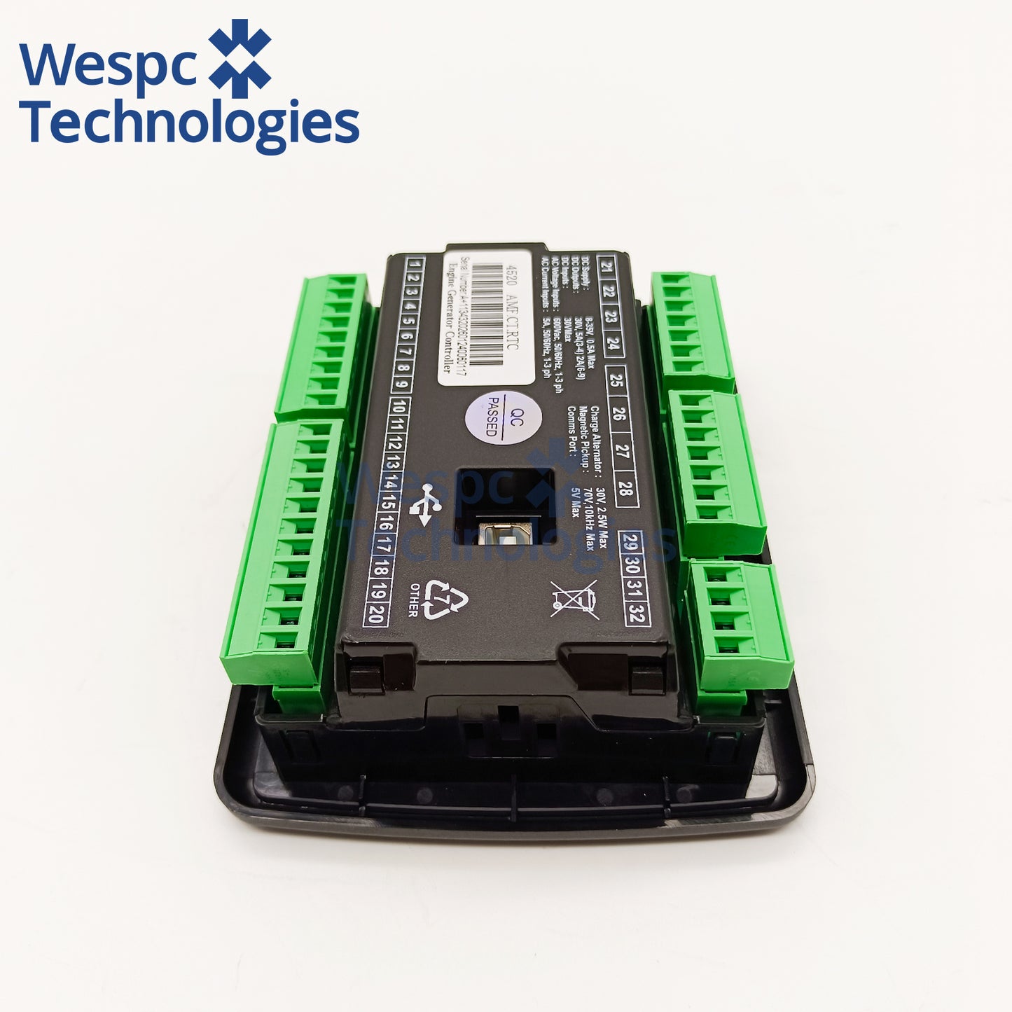 4520 Auto Mains Control Module with LCD Display Compatible with DSE Industrial Diesel Generator Genset