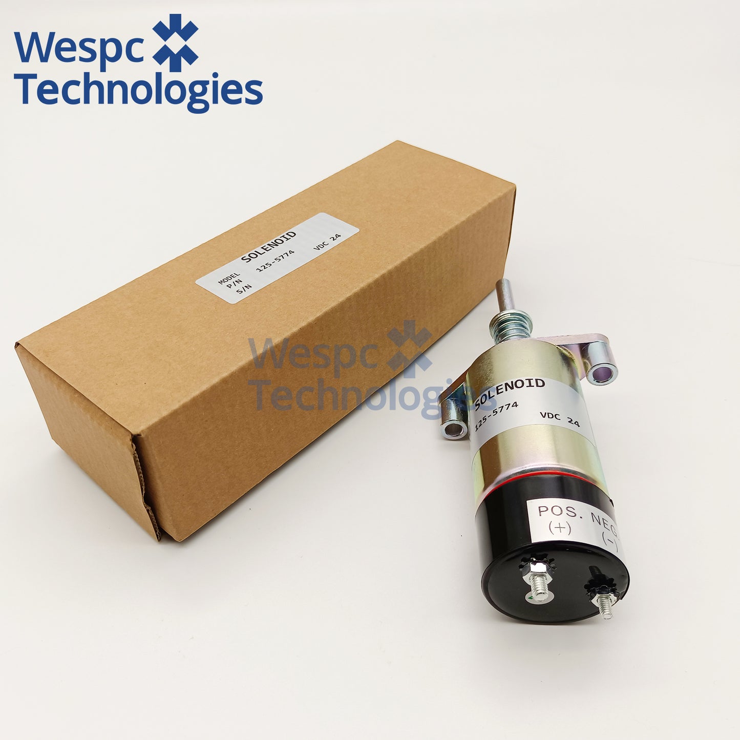 125-5774 24V Fuel Shutoff Solenoid Valve Replace 6T-4121 For CAT 3304 3306 3406B E330B E330C Excavator Diesel Engine Stop Solenoid