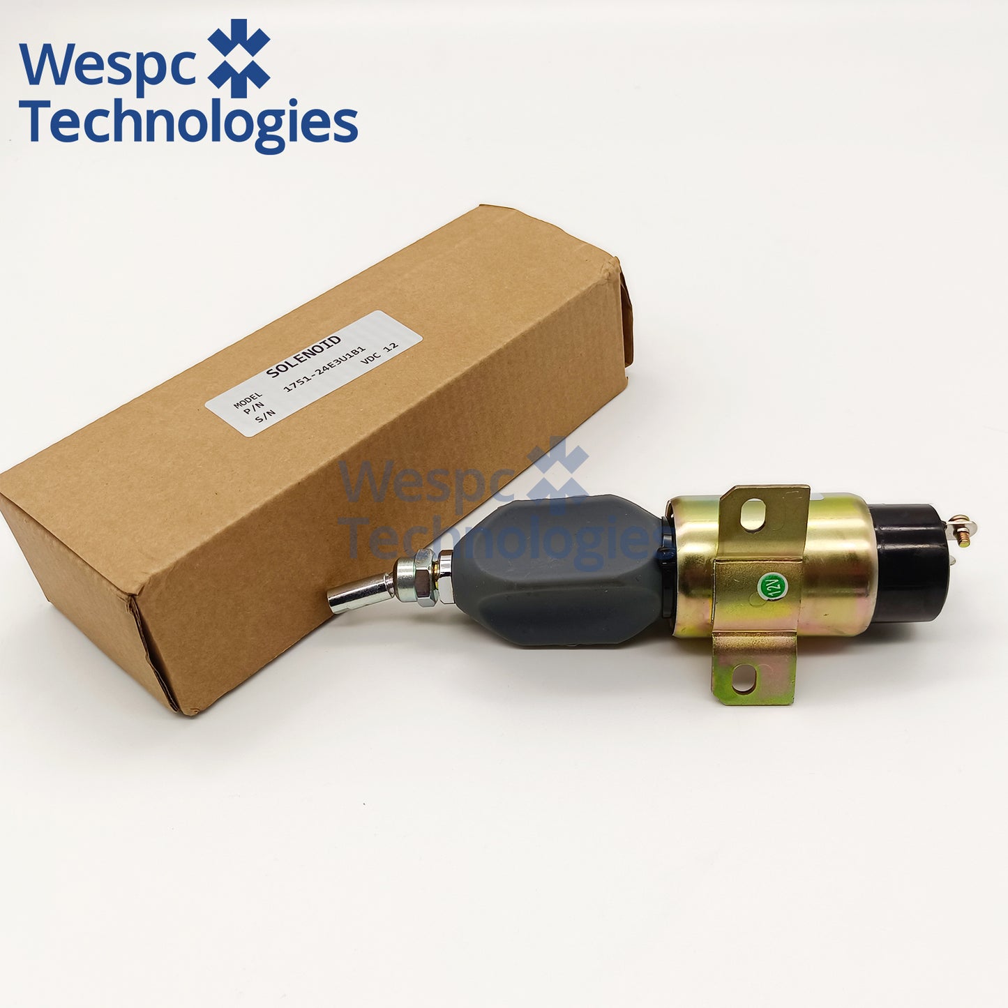 1751-24E3U1B1 Diesel Fuel Shutoff Solenoid Valve 24V Replace SA-3844 Fuel Stop Solenoid for Diesel Engine Generator