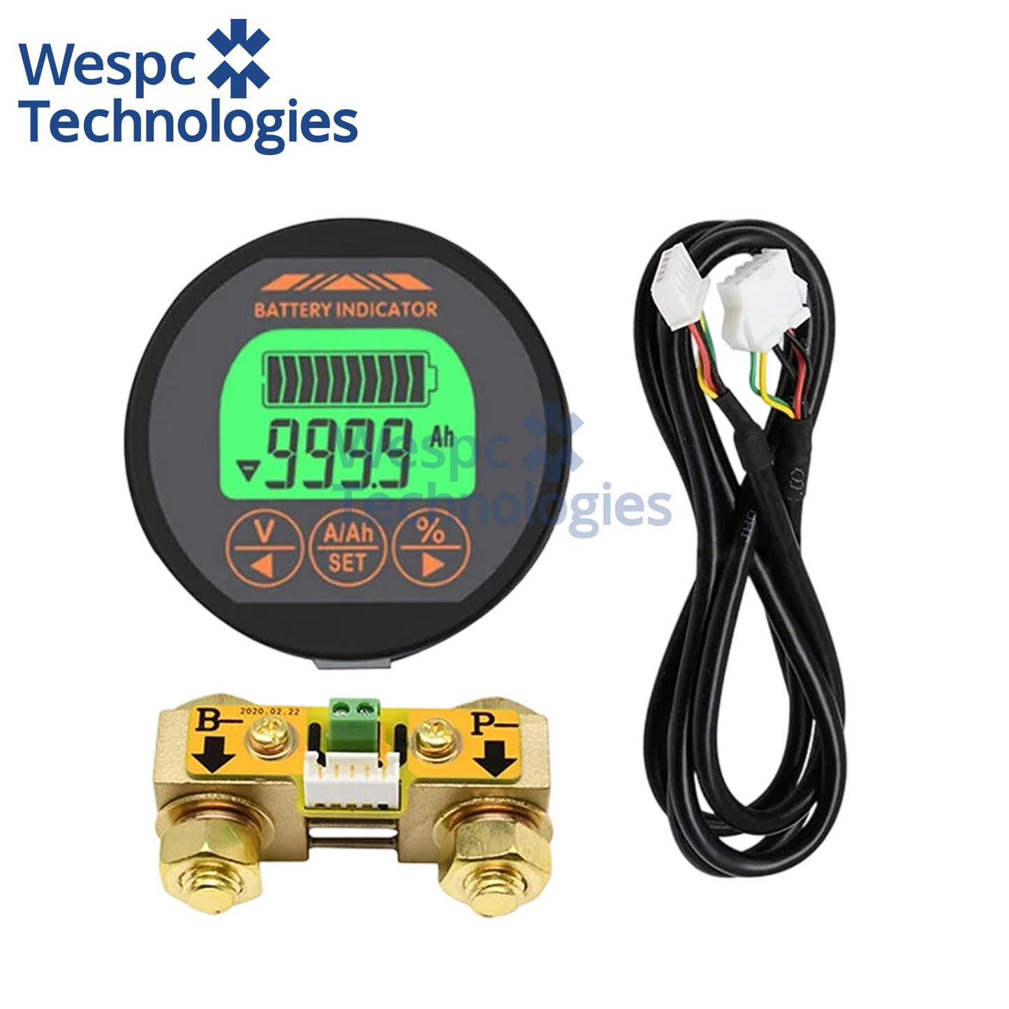 TR16 Waterproof DC 8-120V Battery Capacity Tester 350A High Precision Digital Coulomb Meter LCD Voltage Current SOC Monitor