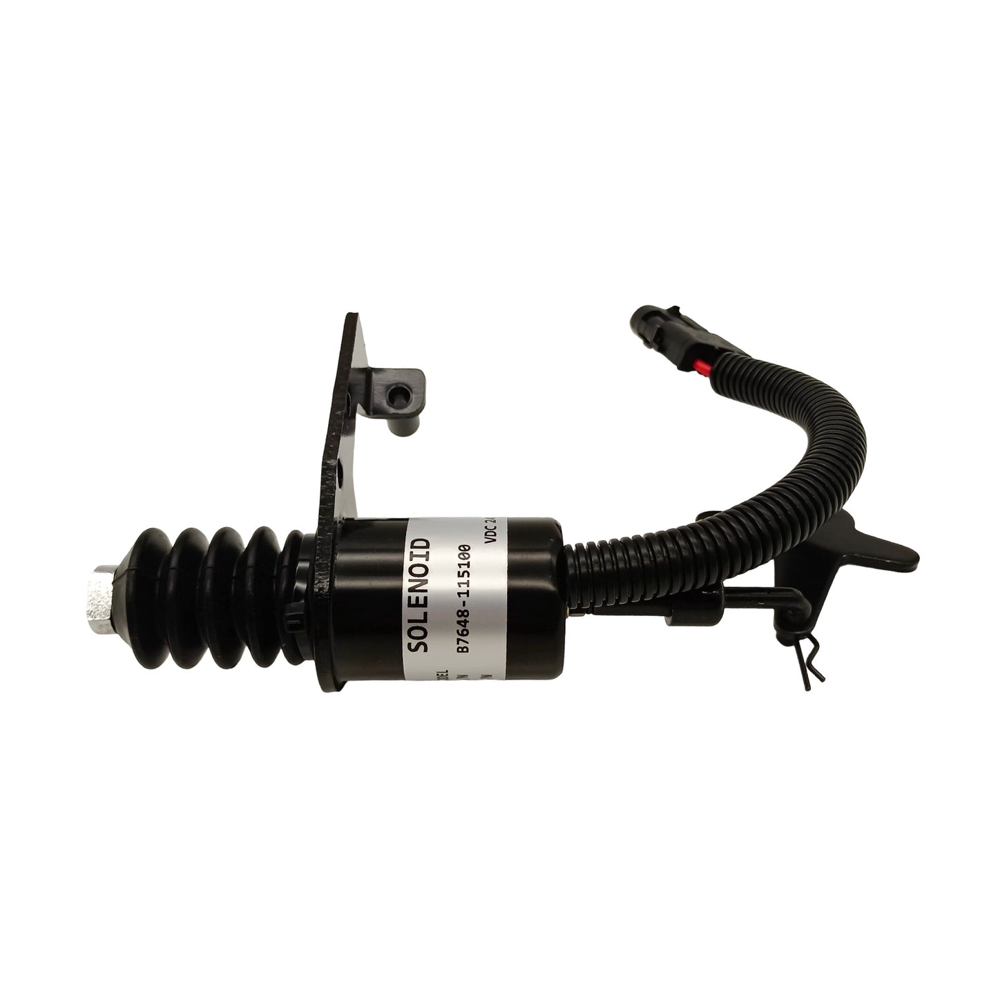 B7648-115100 24V Fuel Shutoff Stop Solenoid For Lovol Yuchai Diesel Engine Loader Excavator Diesel Generator