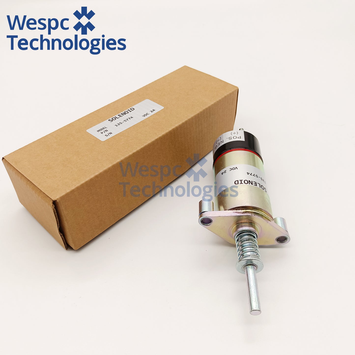 125-5774 24V Fuel Shutoff Solenoid Valve Replace 6T-4121 For CAT 3304 3306 3406B E330B E330C Excavator Diesel Engine Stop Solenoid