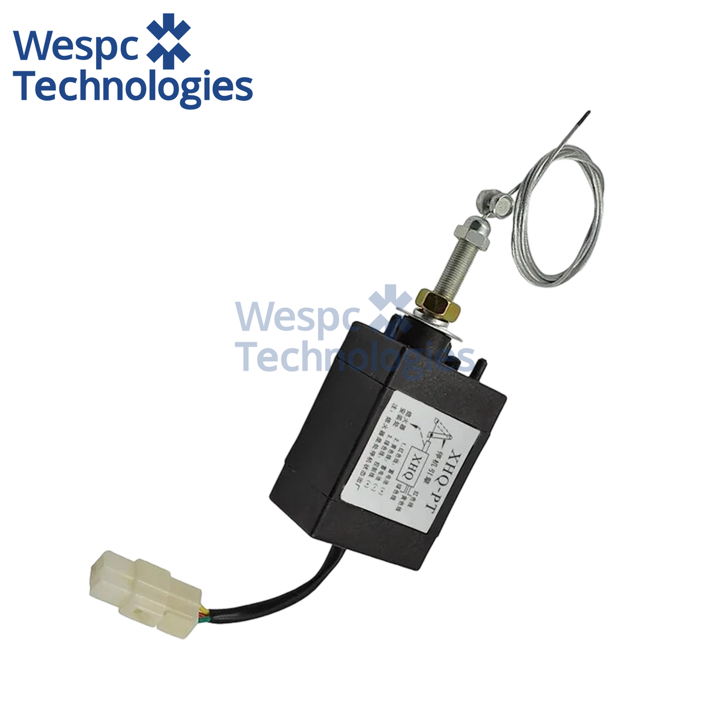 XHQ-PT-NO Normally Open Fuel Shutoff Solenoid DC12V DC24V Diesel Generator Flameout Device Electric Stop Solenoid