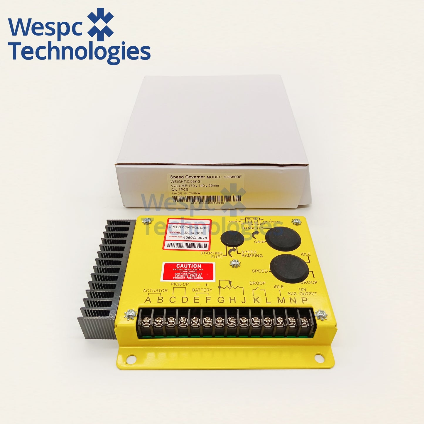 SG6800E Speed Controller DG6800E Electronic Governor Control Unit For Diesel Generator