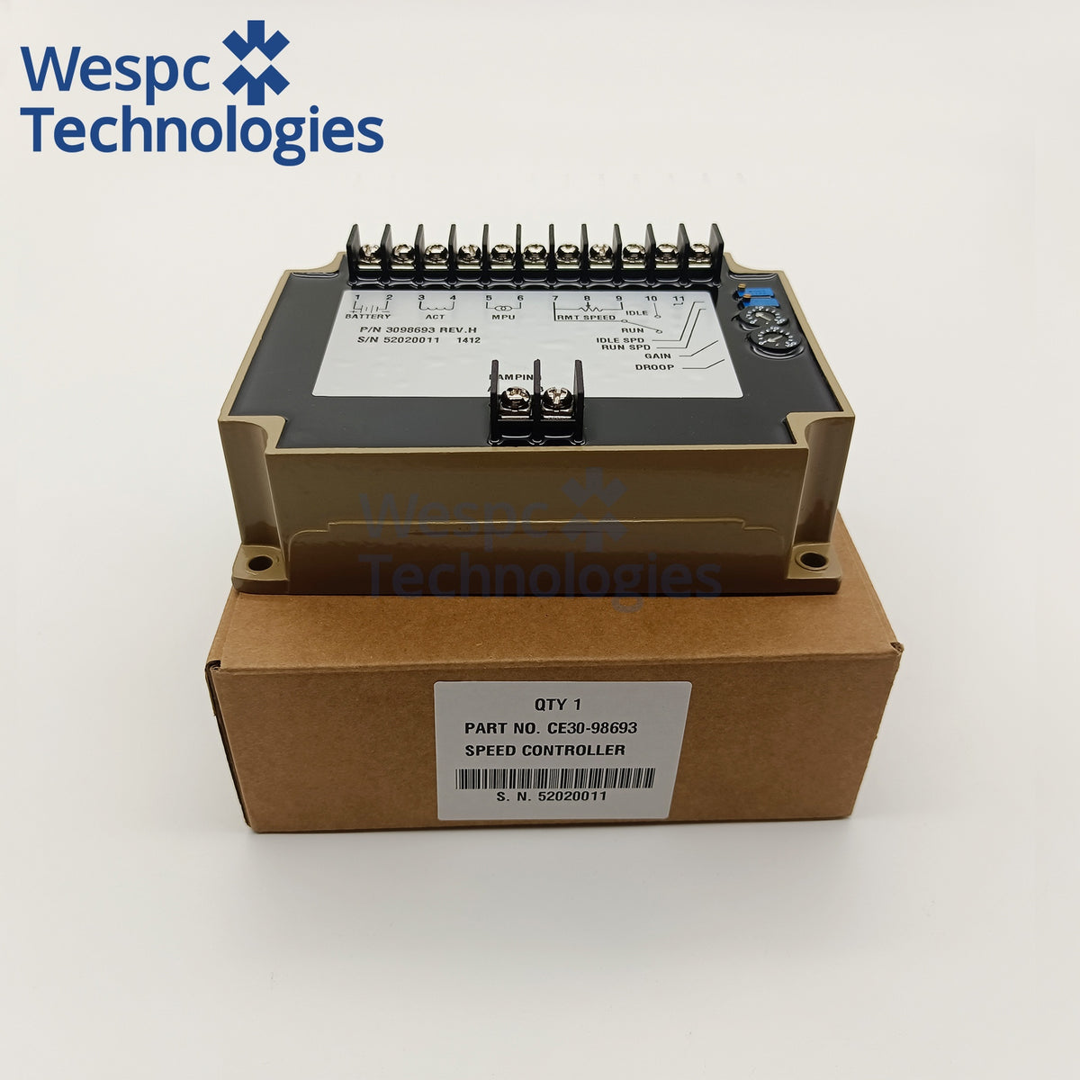 3098693 Speed Controller for Cummins Diesel Generator Engine